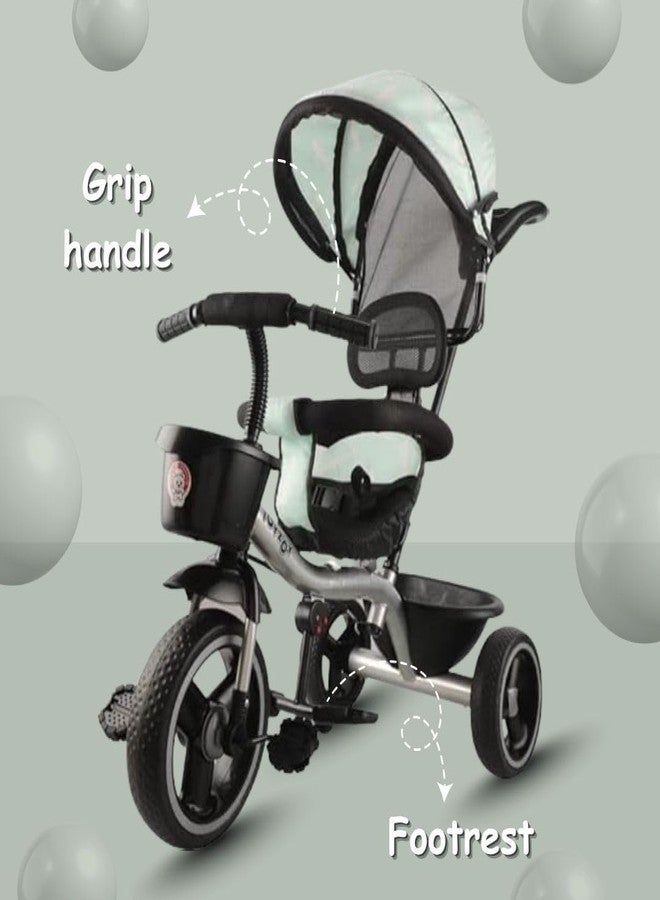 Maanit Mannit Trikes for Child, Baby Trikes with Parental Adjust Push Handle, Canopy, Rubber Wheels & Storage | Kids Cycle Tricycle | Cycle for Kids 1.5 to 5 Years Boys Girls (Ds2) - Image 4